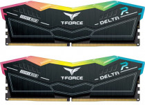 Комплект памяти TEAM GROUP 32 Гб, 2 модуля DDR5, 56000 Мб/с, CL34-42-42-84, 1.4 В, XMP профиль, радиатор, подсветка, 7000MHz, Team T-Force Delta RGB Black, 2x16Gb KIT (FF3D532G7000HC34ADC01)