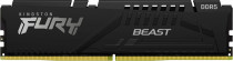 Память KINGSTON 32 Гб, DDR5, 41600 Мб/с, CL40, 1.25 В, XMP профиль, радиатор, 5200MHz, Fury Beast (KF552C40BB-32)