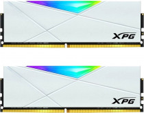 Комплект памяти ADATA 32 Гб, 2 модуля DDR4, 28800 Мб/с, CL18, 1.35 В, XMP профиль, радиатор, подсветка, 3600MHz, XPG Spectrix D50 RGB White, 2x16Gb KIT (AX4U360016G18I-DW50)