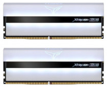 Комплект памяти TEAM GROUP 32 Гб, 2 модуля DDR-4, 28800 Мб/с, CL18-22-22-42, 1.35 В, радиатор, подсветка, 3600MHz, Team T-Force Xtreem ARGB White, 2x16Gb KIT (TF13D432G3600HC18JDC01)