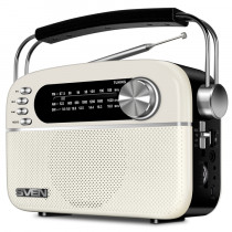 Радиоприемник SVEN SRP-505 белый (4 Вт, FM/AM/SW, USB, SD/microSD, Bluetooth, 1200 мАч) (SV-020439)
