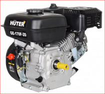 Двигатель HUTER бензиновый GE-170F-20 4-х тактный 7л.с. 5.2кВт для садовой техники (70/15/2)