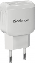 Сетевое зарядное устройство DEFENDER 10 Вт, EPA-13 5V/2.1A 2XUSB (83841)