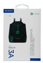 Сетевое зарядное устройство REDLINE 18 Вт, NQC1-3A 3A черный (УТ000015768)