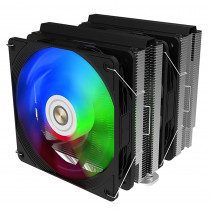 Кулер ALSEYE CPU COOLER black TDP:250WProduct Dimension: 125 ?143 ?158mmHeat Pipe: ?6mm ? 6 pcsFan Dimension: 120?120?25mmVoltage: DC 12VCurrent: 0.24~0.48AFan Speed: 800~1800RPM±10%Air Flow: 31.18~73.92CFM±10%Air Pressure: 0.56~2.1mm/H2O±10%Nois (N600B-DT-HY)