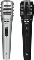 Микрофон BBK ручной, динамический, всенаправленный, jack 6.3 мм, Black/Silver, комплект 2шт (CM215 (B/S))