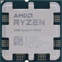 Процессор AMD Socket AM5, Ryzen 9 7950X, 16-ядерный, 4500 МГц, Turbo: 5700 МГц, Raphael, Кэш L2 - 16 Мб, L3 - 64 Мб, Radeon Graphics, 5 нм, 170 Вт, OEM (100-000000514)