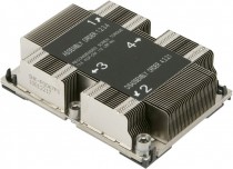 Радиатор серверный SUPERMICRO для процессора, 1U, Socket LGA3647-0, TDP до 205Вт, для платформ X11 Purley (SNK-P0067PS)