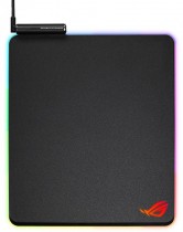 Коврик для мыши ASUS ROG Balteus черный, RGB подсветка, USB 2.0, 370 x 320 x 7.9 mm, каучук, нетканый материал (90MP0110-B0UA00)