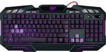 Клавиатура DEFENDER Doom Keeper чёрная (подсветка 3 цвета, USB, GK-100DL) (45100)