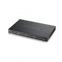 Коммутатор ZYXEL управляемый, уровень 2, 48 портов Ethernet 1 Гбит/с, 4 uplink/стек/SFP (до 10 Гбит/с), установка в стойку, 32 МБ встроенная память, 512 МБ RAM, XGS1930-52 (XGS1930-52-EU0101F)
