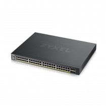 Коммутатор ZYXEL управляемый, уровень 2, 48 портов Ethernet 1 Гбит/с, 4 uplink/стек/SFP (до 10 Гбит/с), поддержка PoE/PoE+, установка в стойку, 32 МБ встроенная память, 512 МБ RAM, XGS1930-52HP (XGS1930-52HP-EU0101F)