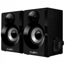 Акустическая система SVEN 2.0, мощность 6 Вт, 100-20000 Гц, материал колонок: MDF, USB, SPS-517 Black (SV-016180)