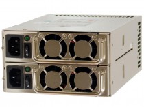 Блок питания серверный EMACS 500 Вт, Active PFC, две входные розетки (по одной на модуль), максимальная сила тока: +5V/35A, +12V/32A, -5V/0.8A, -12V/1A, +3.3V/25A, +5VSB/2.5A, четыре 40-мм вентилятора, 200x150x86 мм (MRG-6500P)