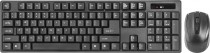 Клавиатура + мышь DEFENDER беспроводные, радиоканал, цифровой блок, USB, C-915 Black, чёрный (45915)