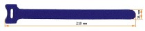 Липучка LANMASTER 210x16мм (упак:10шт) поимер внутри помещений синий (LAN-VCM210-BL)