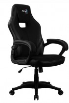 Кресло AEROCOOL AERO 2 Alpha All Black , черное, до 125 кг, ШxДxВ : 64x67x111-119см, газлифт класс 4 до 100 мм, механизм 