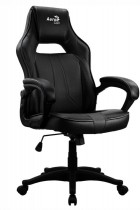 Кресло AEROCOOL искусственная кожа, до 150 кг, механизм качания, цвет: чёрный, AC40C AIR All Black (4718009154810)