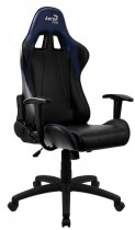 Кресло AEROCOOL AC100 AIR Black Blue , черно-синее, до 150 кг, ШxДxВ : 69x70x121-131см, газлифт класс 3 до 100 мм, механизм 