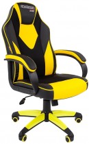 Кресло CHAIRMAN game 17 экопремиум черный/желтый (7028515)