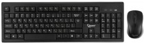 Клавиатура + мышь GEMBIRD беспров. 2.4ГГц, черный, 104 клавиши+2 кнопки+колесо кнопка, 1000DPI, батарейки в комплекте , RTL (KBS-8002)