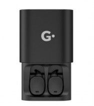 TWS гарнитура GEOZON беспроводные наушники с микрофоном, затычки, динамические излучатели, Bluetooth, 20-20000 Гц, импеданс: 32 Ом, регулятор громкости, работа от аккумулятора до 4 ч, G-Sound Cube Black, чёрный (G-S02BLK)