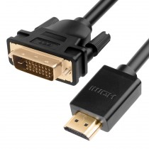 Кабель GREENCONNECT HDMI-DVI 7.5m черный, OD7.3mm, 28/28 AWG, позолоченные контакты, 19pin AM / 24+1M AM double link, , тройной экран (GCR-HD2DVI1-7.5m)