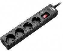 Сетевой фильтр APC Essential SurgeArrest 4 outlets, 1 meter power cord, 230V, black (P43B-RS)