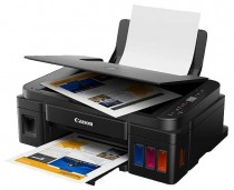 МФУ CANON струйный, цветная печать, A4, печать фотографий, планшетный сканер, ЖК панель, PIXMA G2411 (2313C025)