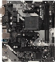 Материнская плата ASROCK Socket AM4, AMD A320, 2xDDR4, 4xUSB3.1, VGA, DVI, HDMI, mATX (A320M-HDV R4.0)