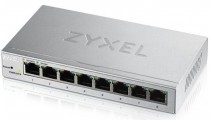 Коммутатор ZYXEL Smart L2 GS1200-8, 8xGE, настольный, бесшумный, с поддержкой VLAN, IGMP, QoS и Link Aggregation (GS1200-8-EU0101F)