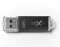 Флеш диск FLEXIS 32 Гб, USB 3.0, RB-108 черный (FUB30032RBK-108)