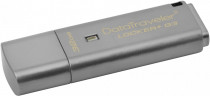 Флеш диск KINGSTON 32 Гб, USB 3.0, аппаратное шифрование, защита паролем, DataTraveler Locker+ G3 Metallic (DTLPG3/32GB)