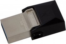 Флеш диск KINGSTON 64 Гб, USB 3.0/microUSB, DataTraveler MicroDuo OTG (DTDUO3/64GB)