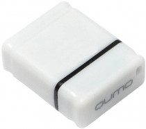 Флеш диск QUMO 16 Гб, USB 2.0, Nano White (QM16GUD-NANO-W)