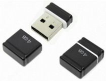 Флеш диск QUMO 4 Гб, USB 2.0, NanoDrive Black (QM4GUD-NANO-B)