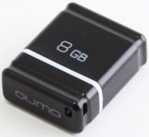 Флеш диск QUMO 8 Гб, USB 2.0, Nano Black (QM8GUD-NANO-B)
