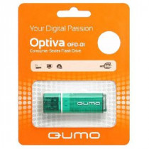 Флеш диск QUMO 16 Гб, USB 2.0, Optiva 01 Green (QM16GUD-OP1-green)