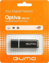 Флеш диск QUMO 32 Гб, USB 2.0, Optiva 01 Black (QM32GUD-OP1-black)