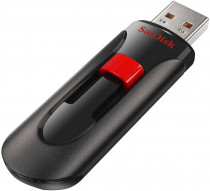 Флеш диск SANDISK 128 Гб, USB 2.0, защита паролем, выдвижной разъем, Cruzer Glide (SDCZ60-128G-B35)