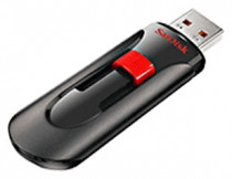 Флеш диск SANDISK 32 Гб, USB 2.0, защита паролем, выдвижной разъем, Cruzer Glide (SDCZ60-032G-B35)
