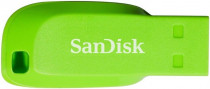 Флеш диск SANDISK 64 Гб, USB 2.0, Cruzer Blade Green (SDCZ50C-064G-B35GE)