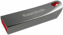 Флеш диск SANDISK 64 Гб, USB 2.0, защита паролем, Cruzer Force Silver (SDCZ71-064G-B35)