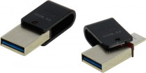 Флеш диск SILICON POWER 32 Гб, USB 3.0/microUSB, Mobile X31 Black (SP032GBUF3X31V1K)