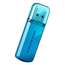 Флеш диск SILICON POWER 64 Гб, USB 2.0, Helios 101 Blue (SP064GBUF2101V1B)
