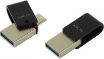 Флеш диск SILICON POWER 8 Гб, USB 3.0/microUSB, водонепроницаемый корпус, Mobile X31 Black (SP008GBUF3X31V1K)