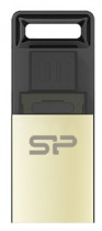 Флеш диск SILICON POWER 8 Гб, USB 2.0/microUSB, Mobile X10 Gold (SP008GBUF2X10V1C)