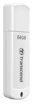 Флеш диск TRANSCEND 64 Гб, USB 2.0, JetFlash 370 White (TS64GJF370)