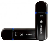 Флеш диск TRANSCEND 8 Гб, USB 2.0, защита паролем, сжатие данных, JetFlash 600 (TS8GJF600)