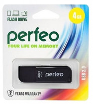 Флеш диск PERFEO 4GB C10 Black (PF-C10B004)